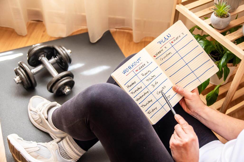 Realistic workout schedule